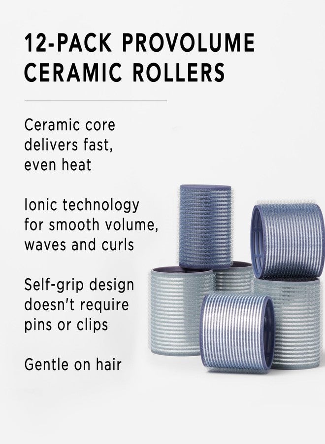 Fromm ProVolume Self-Grip Ceramic Ionic Thermal Hair Rollers, Set of 12 – Six 2" & Six 2.5" Professional Grade Rollers for Medium to Long Hair for Volume, Soft Waves, & Curtain Bangs, Hot Hair Rollers - Image 4